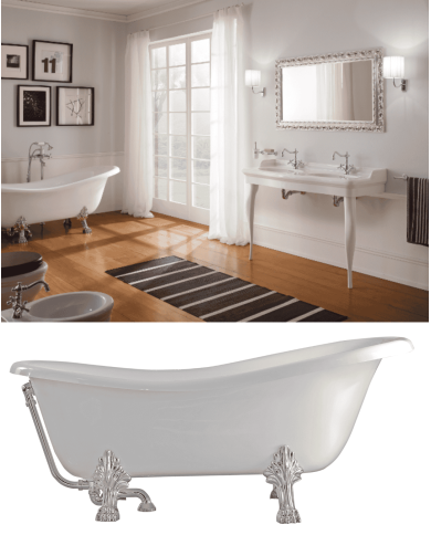 Baignoire sur pieds Castellana - Scarabeo