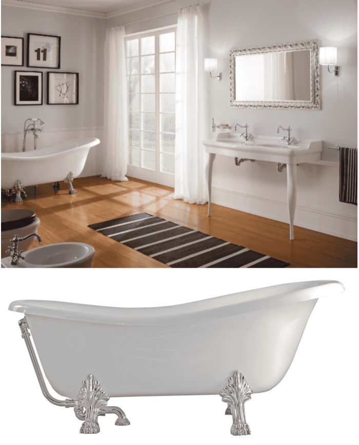 baignoire sur pieds scarabeo | Scarabeo Castellana