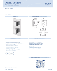 Mitigeur thermostatique encastré Celsius - Bruma