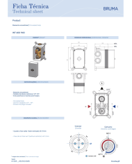Mitigeur thermostatique encastré Celsius - Bruma