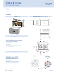 Mitigeur thermostatique horizontal Celsius - Bruma