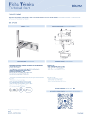 Mitigeur thermostatique bec & douchette Celsius - Bruma