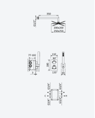 Kit de douche thermostatique 2 Celsius - Bruma