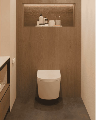 WC suspendu Smart Skinny Twist - Scarabeo
