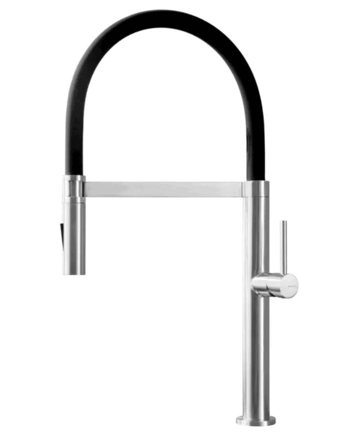 Mitigeur de cuisine monocommande Inox - Bruma
