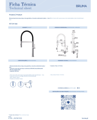 Mitigeur de cuisine monocommande Inox - Bruma