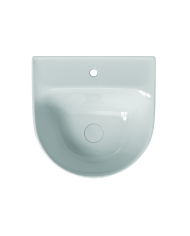 Lavabo à poser Skinny 40×40R en céramique – Scarabeo