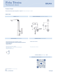 Mitigeur de cuisine monocommande Quadra - Bruma