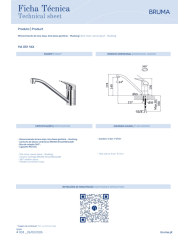 Mitigeur de cuisine monocommande Mustang 2 - Bruma