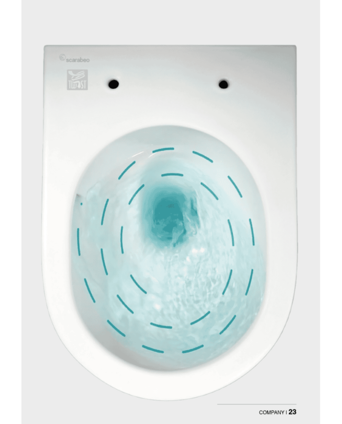 WC suspendu 50.5cm Glam Twist – Scarabeo
