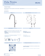 Mitigeur de cuisine monocommande AquaPura 2 - Bruma