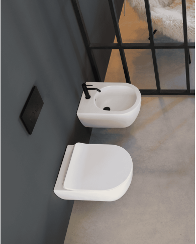 Bidet suspendu Glam 50.5cm – Scarabeo