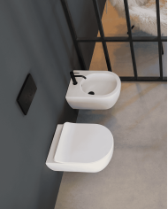 Bidet suspendu Glam 50.5cm – Scarabeo