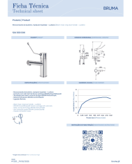 Mitigeur monocommande lavabo Lusitano - Bruma
