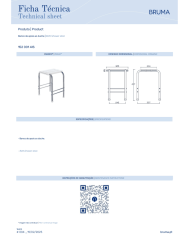 Tabouret de bain/douche - Bruma