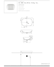 Vasque à encastrer Glam 56Ax39 – Scarabeo