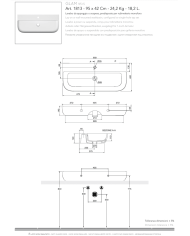 Vasque à poser / suspendu Glam 95x42 – Scarabeo