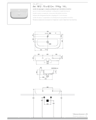 Vasque à poser / suspendu Glam 75x42 – Scarabeo