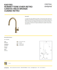 Mitigeur évier Canova 2 - Bruma