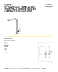 Mitigeur évier Prime 3 - Ondyna