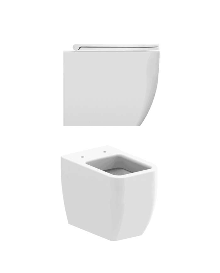 WC au sol 55x36cm Teorema 2.0 Clean Flush – Scarabeo