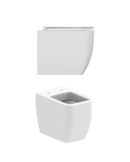 WC au sol 55x36cm Teorema 2.0 Clean Flush – Scarabeo