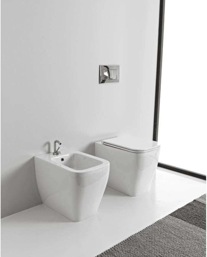 Bidet au sol 55x36cm Teorema 2.0 – Scarabeo