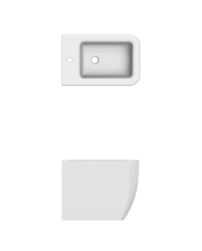 Bidet au sol 55x36cm Teorema 2.0 – Scarabeo
