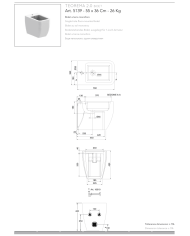 Bidet au sol 55x36cm Teorema 2.0 – Scarabeo
