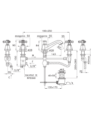 Mitigeur lavabo thermostatique 2 Eccelsa - Stella