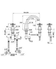 Mitigeur lavabo thermostatique 3 Eccelsa - Stella