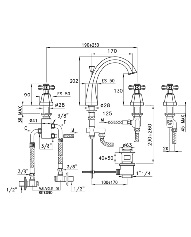 Mitigeur lavabo thermostatique 4 Eccelsa - Stella