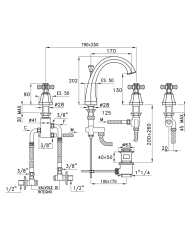 Mitigeur lavabo thermostatique 4 Eccelsa - Stella