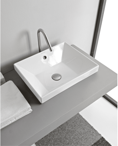 Vasque à encastrer 45x36 Teorema - Scarabeo