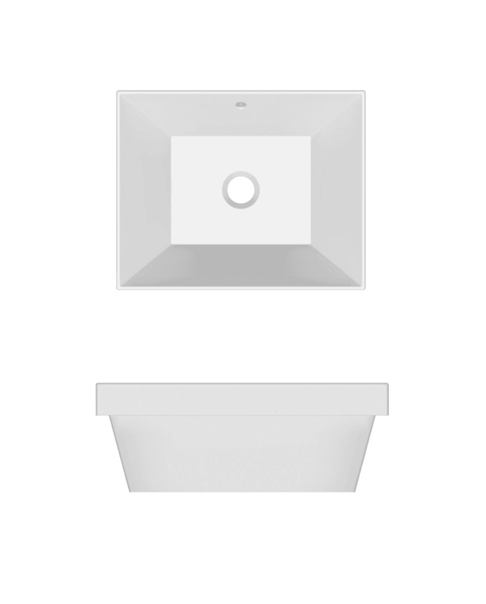 Vasque à encastrer 45x36 Teorema - Scarabeo