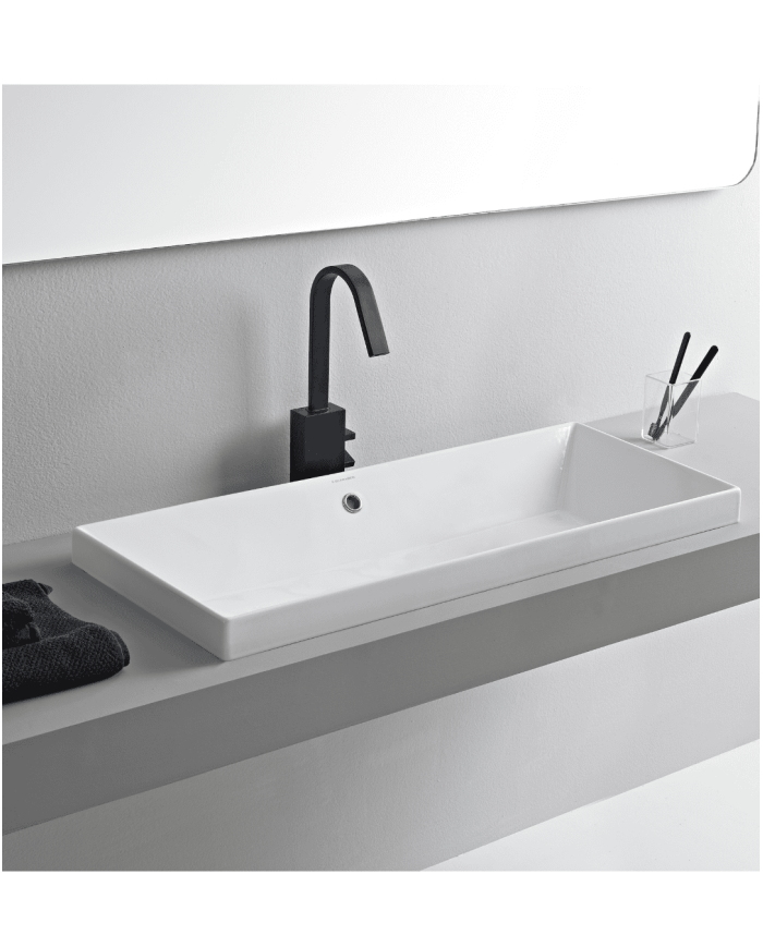 Vasque à encastrer 80x36 Teorema - Scarabeo
