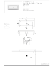 Vasque à encastrer 80x36 Teorema - Scarabeo