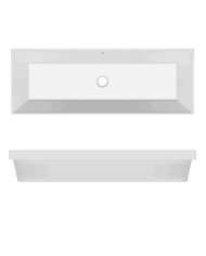 Vasque à encastrer 100x36 Teorema - Scarabeo