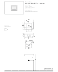Vasque à encastrer 45x36S Teorema - Scarabeo