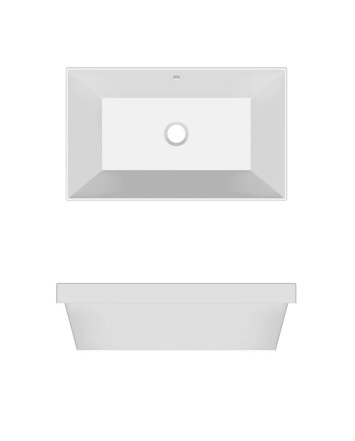 Vasque à encastrer 60x36S Teorema - Scarabeo