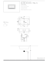 Vasque à encastrer 60x36S Teorema - Scarabeo