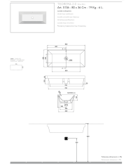 Vasque à encastrer 80x36S Teorema - Scarabeo