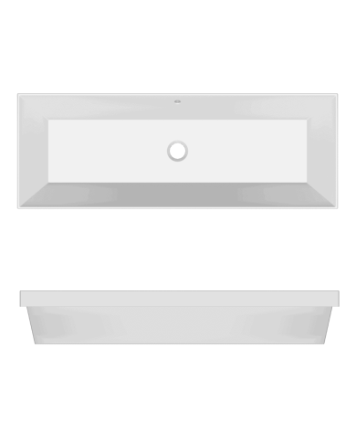 Vasque à encastrer 100x36S Teorema - Scarabeo