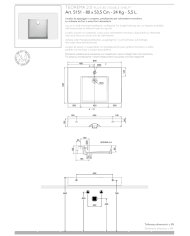 Vasque à poser / suspendu 80 double Teorema Plus - Scarabeo