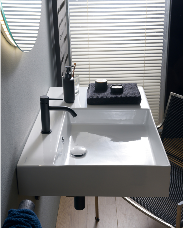 Vasque à poser / suspendu 80 shelf DX Teorema Plus - Scarabeo