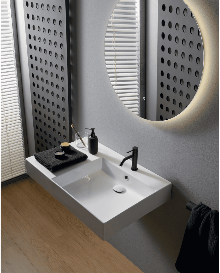 Vasque à poser / suspendu 80 shelf SX Teorema Plus - Scarabeo