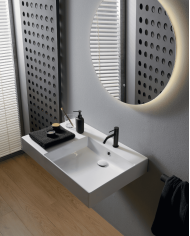 Vasque à poser / suspendu 80 shelf SX Teorema Plus - Scarabeo