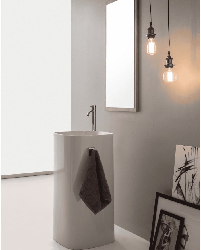 Lavabo au sol 42x42cm Moon - Scarabeo