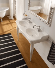 Lavabo double Scarabeo Castellana | Vasque 126cm italienne
