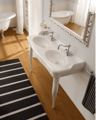 Lavabo double 126cm Castellana - Scarabeo